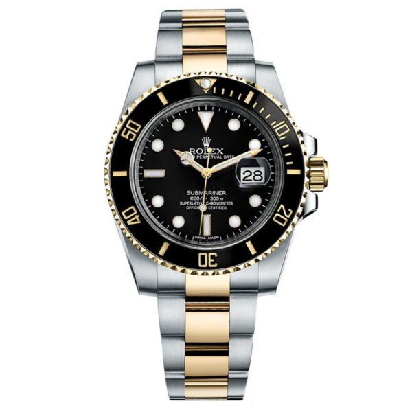 Rolex Submariner Two Tone Black Dial