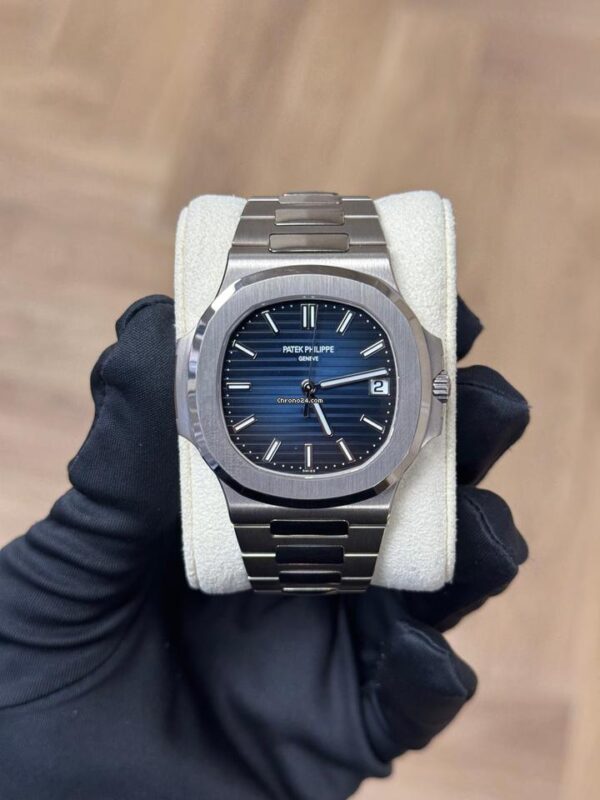 Patek Philippe Silver Blue Dial - Image 6