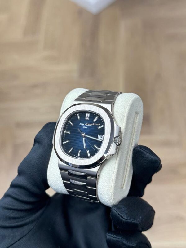 Patek Philippe Silver Blue Dial - Image 3