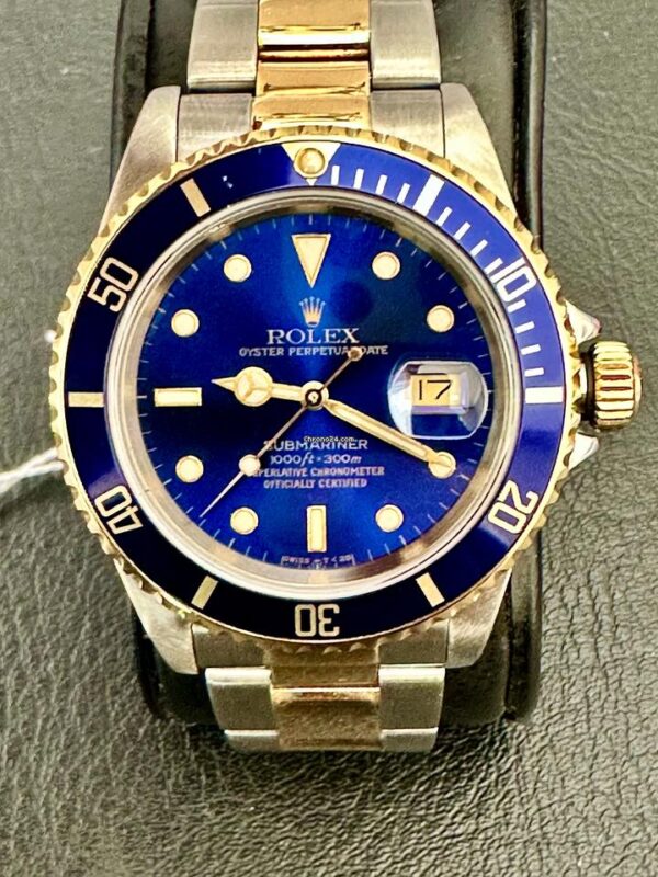 Rolex Submariner Golden silver Blue - Image 3