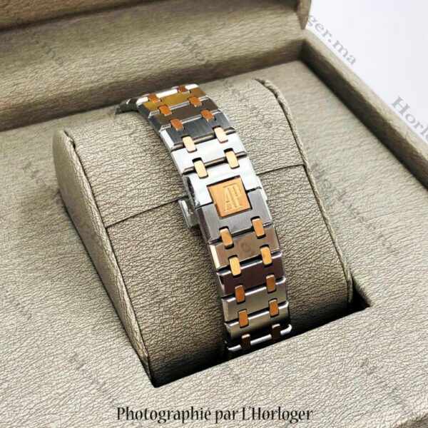 Audemars Piguet Royal Oak Golden Silver Transparent Black Dial - Image 4