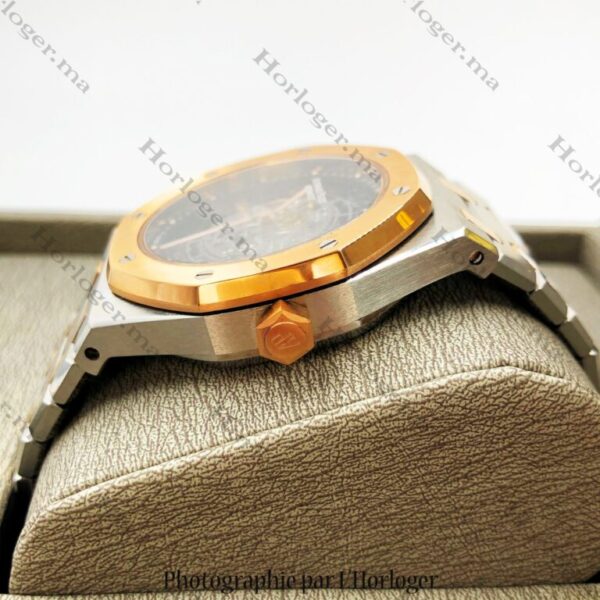 Audemars Piguet Royal Oak Golden Silver Transparent Black Dial - Image 8