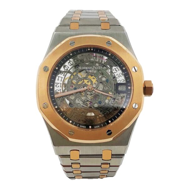 Audemars Piguet Royal Oak Golden Silver Transparent Black Dial