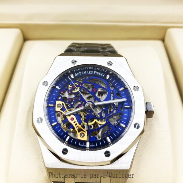 Audemars Piguet Skeleton Blue Dial - Image 3